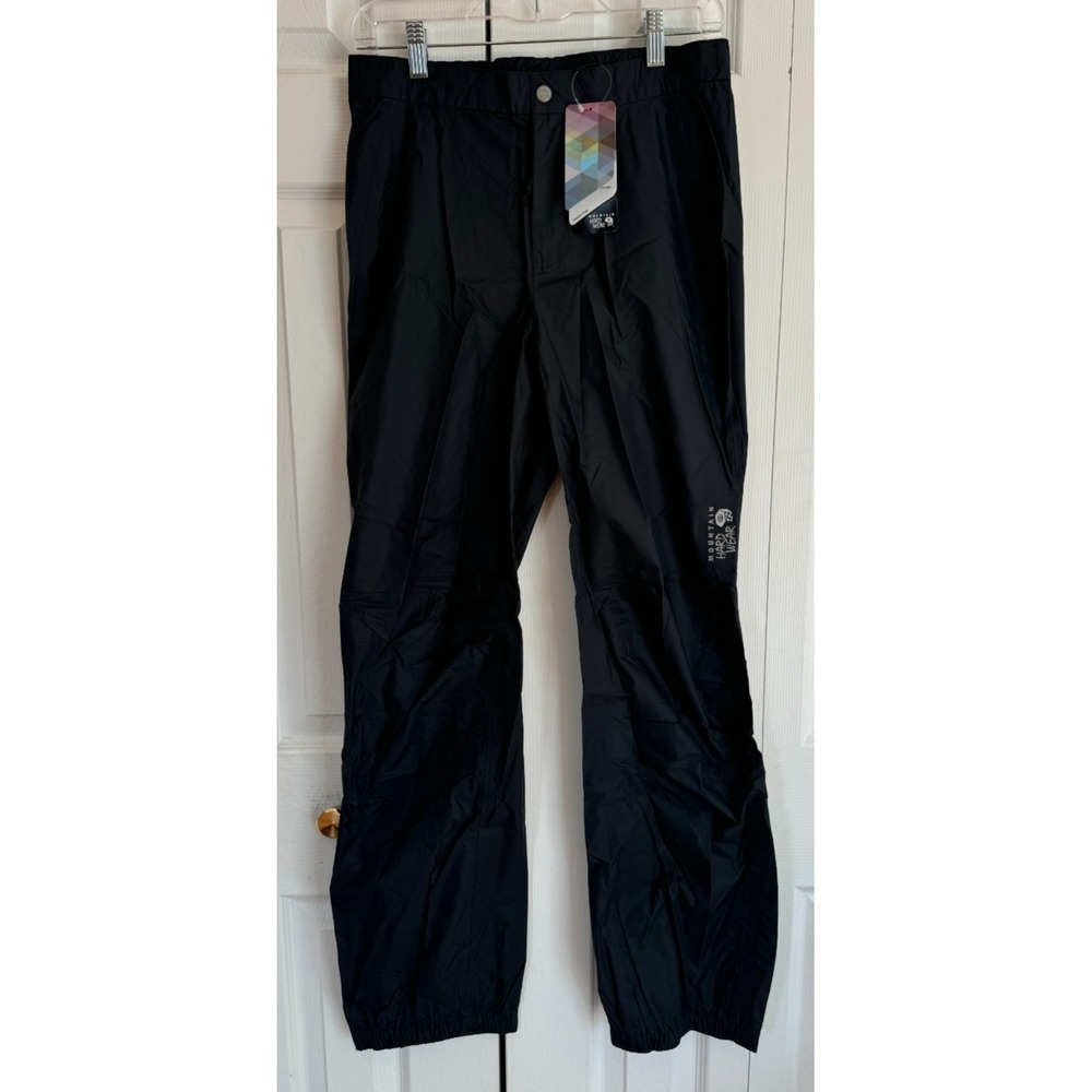 Mountain Hardwear Black Plasmic Waterproof Rain Pants Hard Wear Men's Size Small